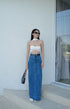 INTUON Denim Long Side Slit Skirts